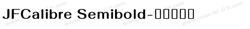 JFCalibre Semibold字体转换